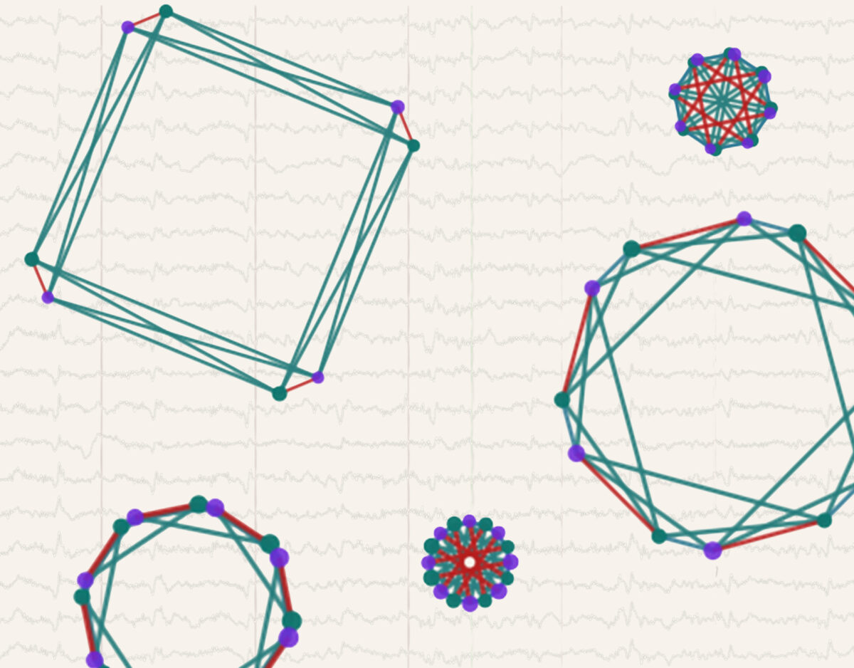 Geometric Tensegrity Visualization from BrainMaster Educational Tools Simulator