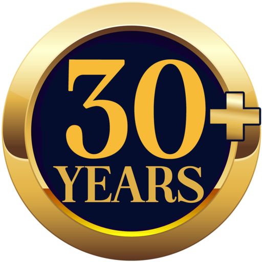 30+ Years Logo